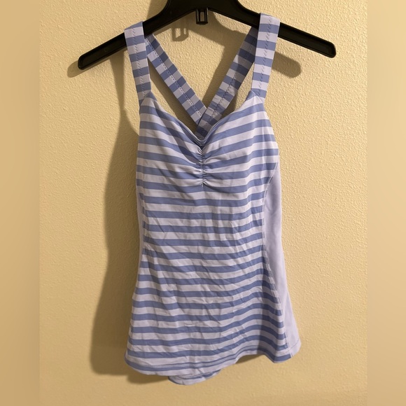 Lululemon Core Kicker Apex Stripe Lavender Dusk Tank Size 6 - Picture 12 of 12